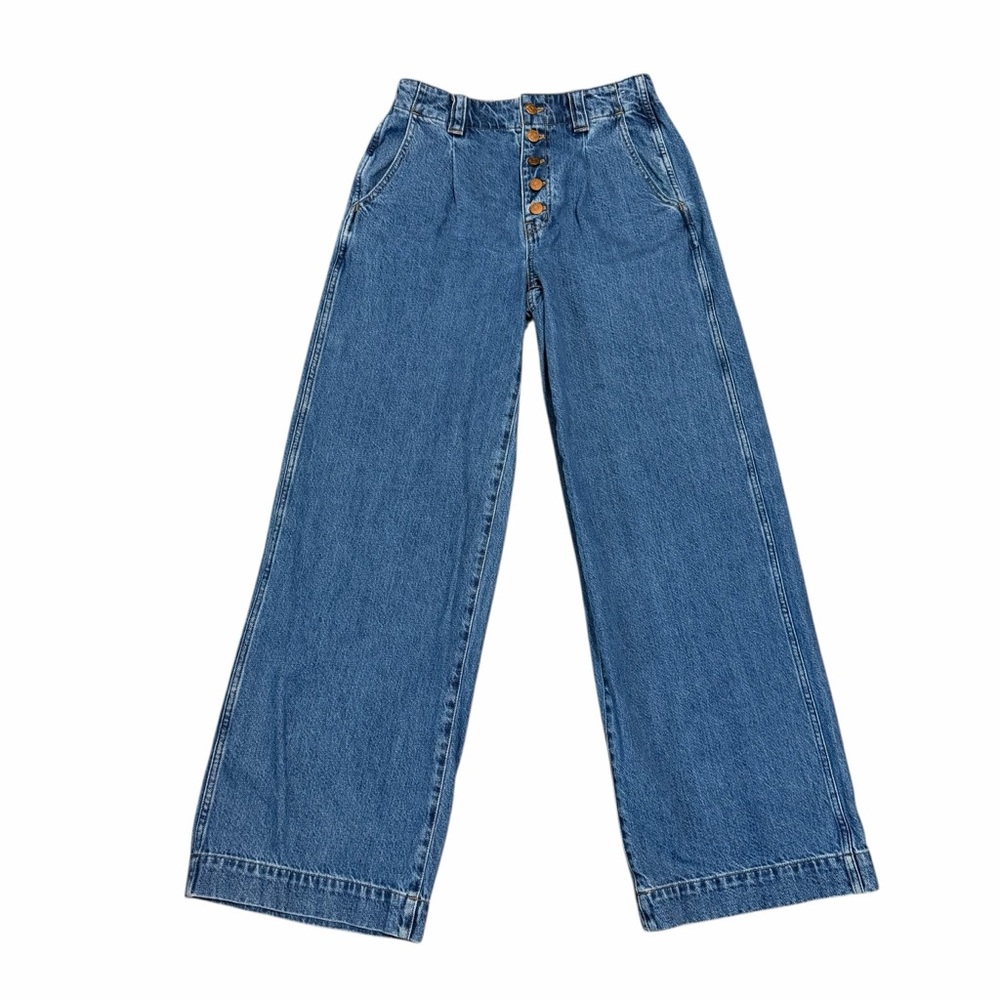 Madewell Women's Superwide-Leg Jeans with Button Fly | Size 26